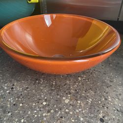 vanity glass bowl sink