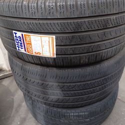 3 used tires size 18