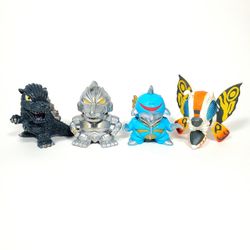 Godzilla 60th Anniversary 2013 Bandai Chibi Mini Figures (SET OF 4)