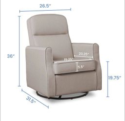 Swivel Glider & Rocker Chair + Ottoman