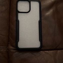 CLEAR IPHONE 13 PRO MAX CASE WITH BLACK EDGES 