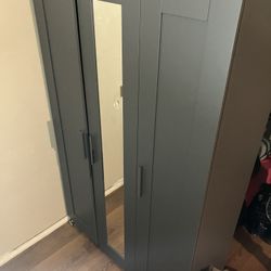 IKEA 3 Door Closet Wardrobe W/ Mirror