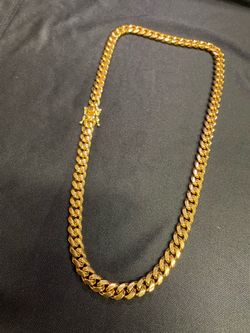 14K Plated Thin Cuban Chain
