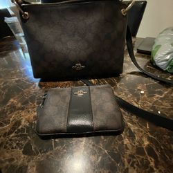 Coach Purse And Matching Wallet 