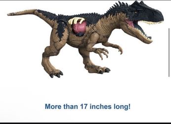 Jurassic World Extreme Damage Roarin' Allosaurus Dinosaur Toy for 4 Year Olds & Up