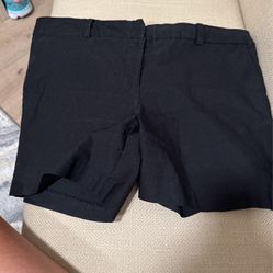 ladies black shorts  size 10