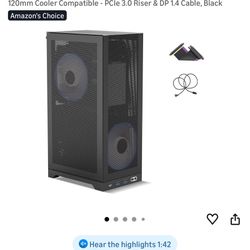 L300 Mesh Mini-ITX Gaming PC Case - 8.5L Ultra-Compact High Airflow SFF, Vertical GPU Mount up to 325mm, SFX/SFX-L PSU & 120mm Cooler Compatible - PCl