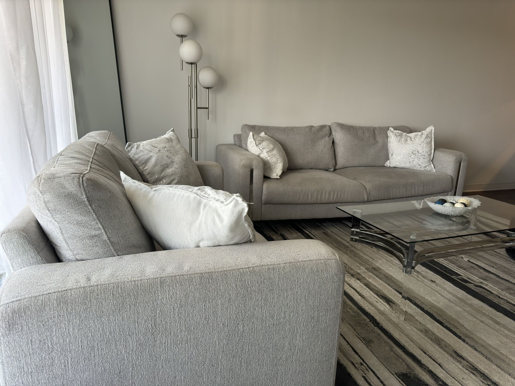 Sofa Set ( Light Grey )