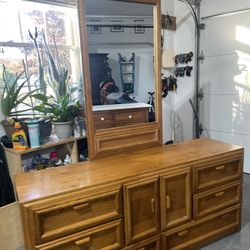 Dresser Mirror And Night Stand $165