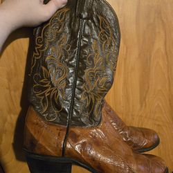 Ostrich leather boots westeren outfitters