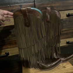 Corral Ladies Fringe Western boots sz8