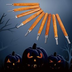 Halloween Pumpkin Carving Tools Knife Kit - Great for Beginners Carving Sculpt Jack-O-Lantern - 12 PCS Professional Carving Knife with Reusable Box
