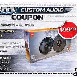JBL Club Series 64 Car Speakers 1 Set 6.5"2-Way Coaxial Speaker System 180 Watts 🚨 Payment Options Available 🚨 No Credit Needed 🚨 