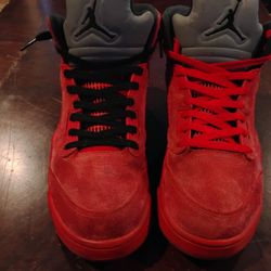 Jordan 5 Red Suede Sz9