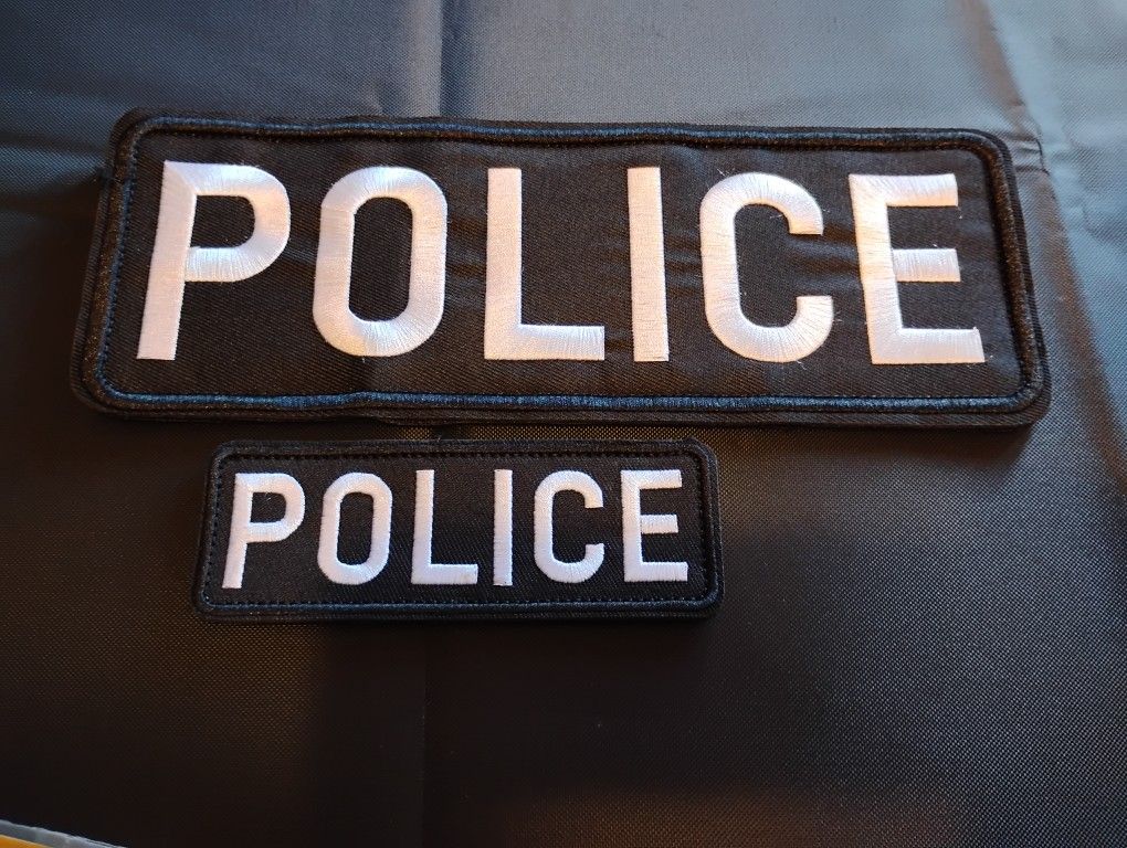 Police Velcro Patches New