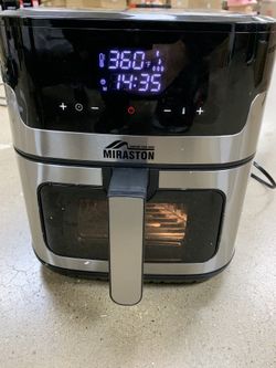 8L Air Fryer, Upgraded 8-in-1 Square Nonstick Basket Air Fryers, Smart Touchscreen with 8-Presets, Air Fry, Bake, Broil, Reheat, Fast Cooking, Oill