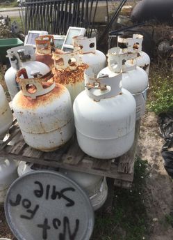 Propane tanks used