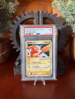 2005 Pokemon Pikachu #001 Holo JPN Gold Star Holo PSA 1