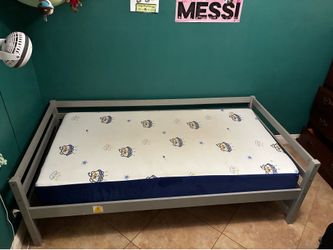 Gray Daybed frame (mattress can be included if wanted)