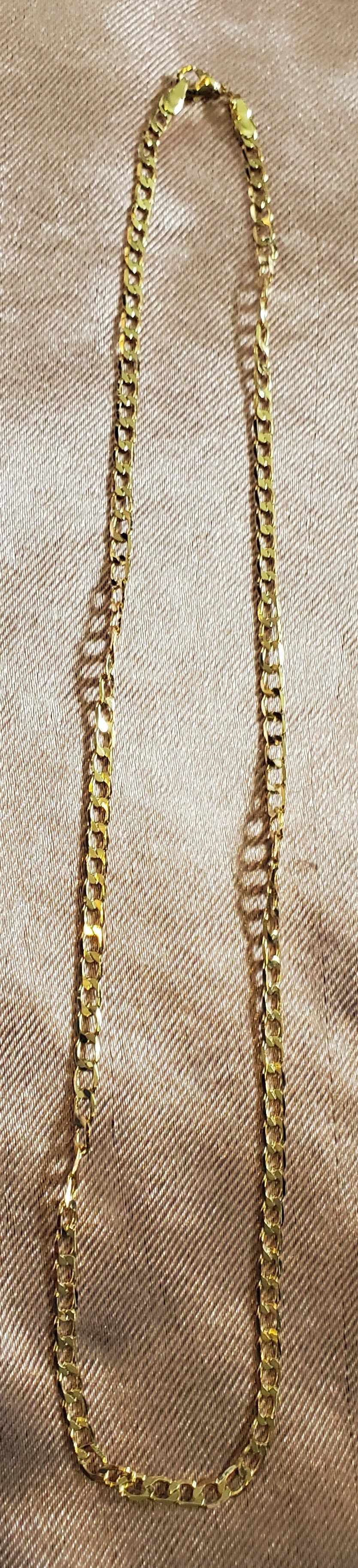 Gold Plated Necklace. 19"