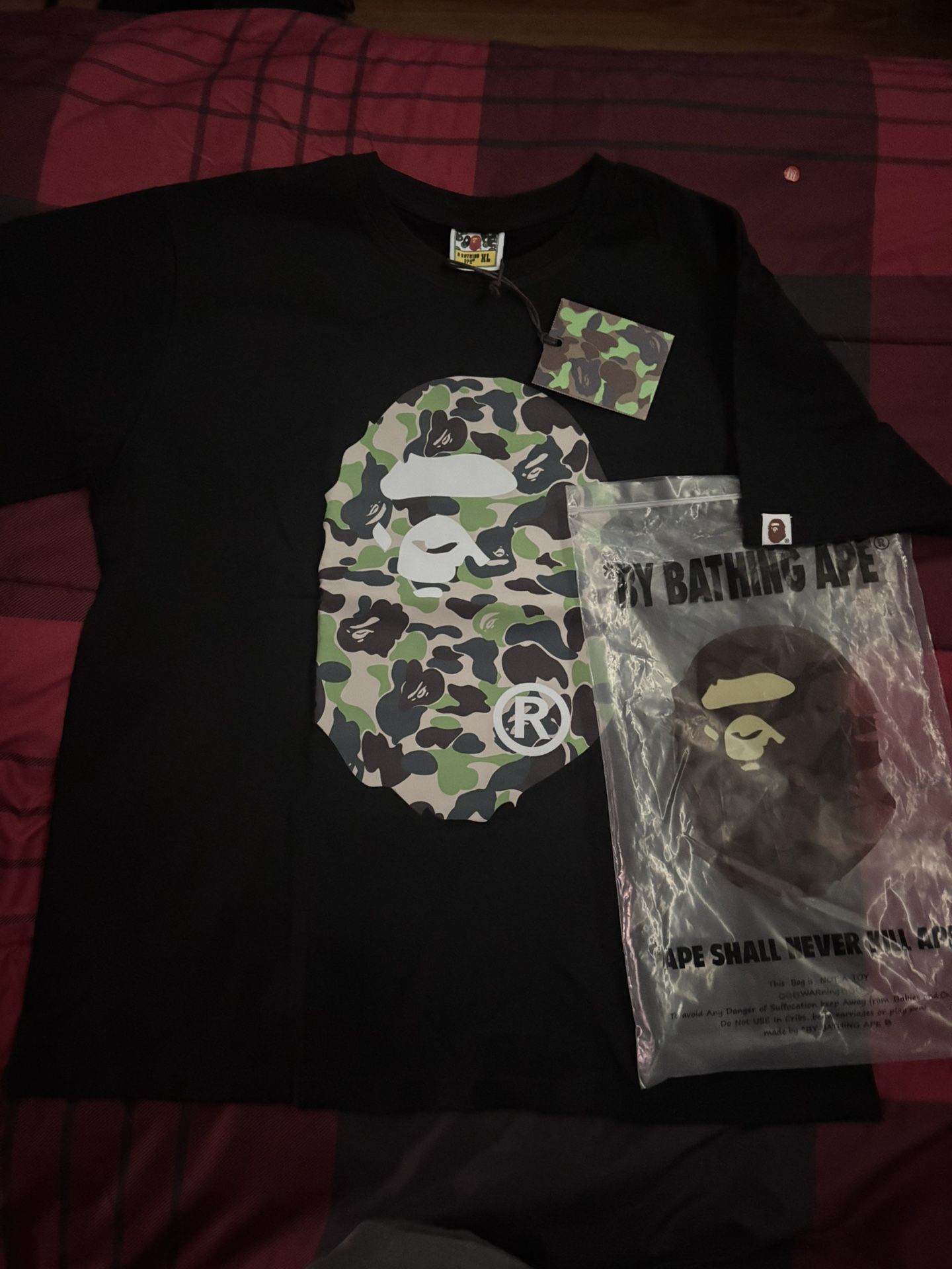 Green camo Bape shirt