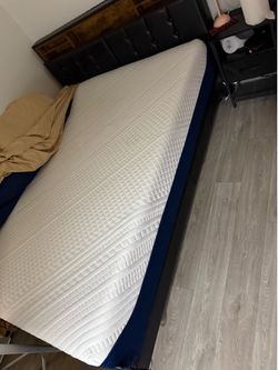 Queen Bed mattress and frame