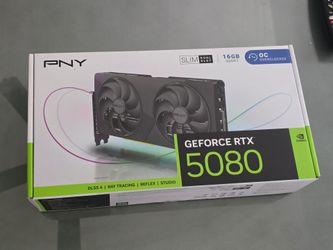 PNY GEFORCE RTX 5080 OC 16GB GDDR7 SLIM GRAPHICS CARD, GPU