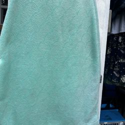 Teal Color Meat maid Tail Blanket 