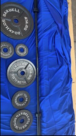 255 lbs Olympic Plates + Olympic Bar ( I CAN Deliver )