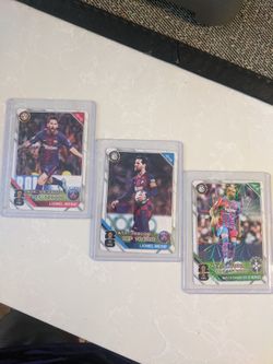 2 Messi Cards 1 Dani alves