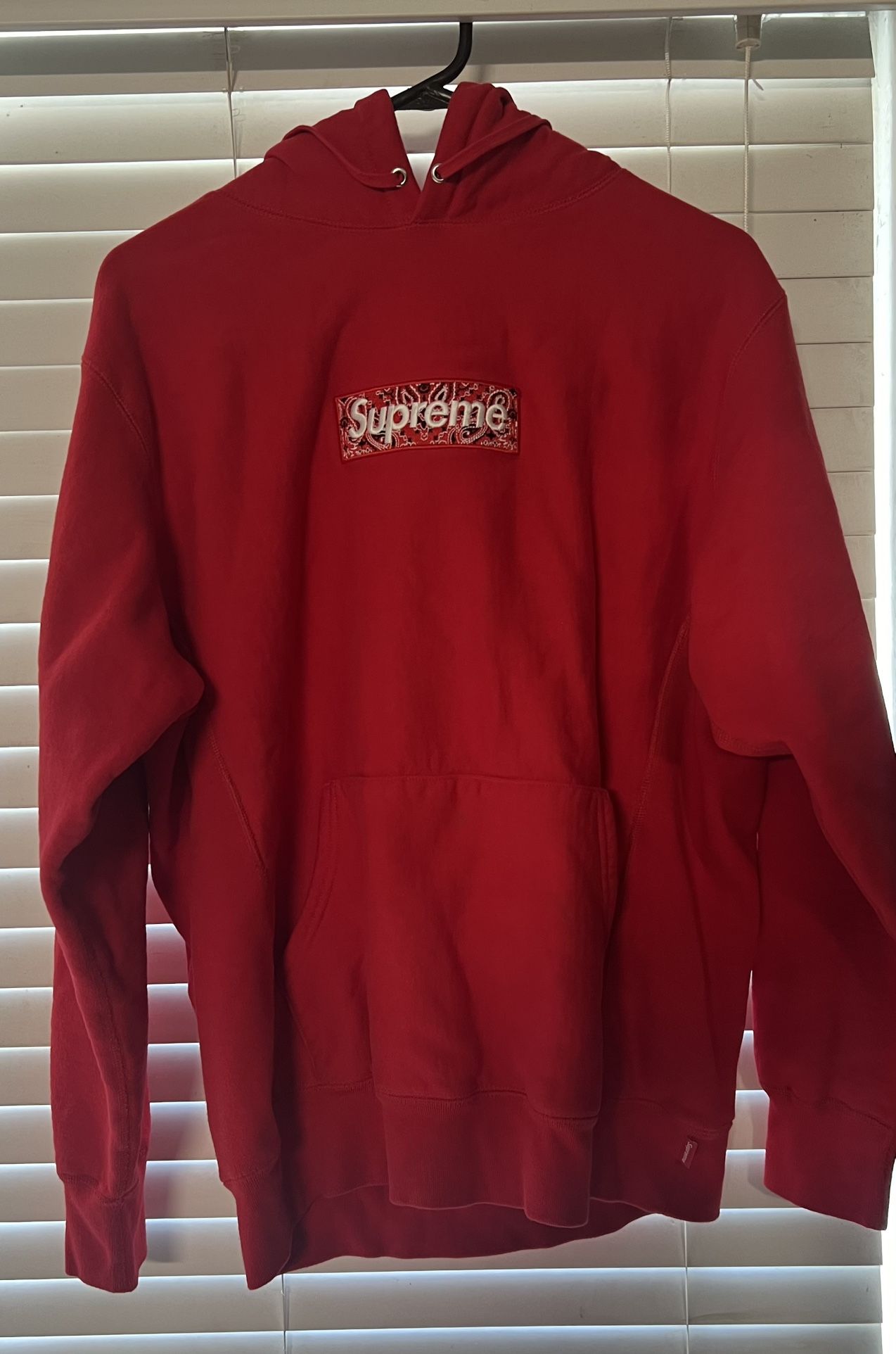 Supreme Red Bandana Box Logo Hoodie (trades Available)