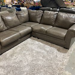 Leather sectional sofa $299