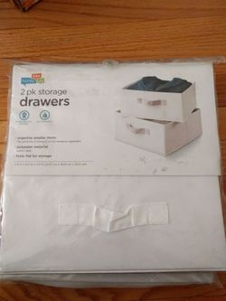 2 pack storage drawers