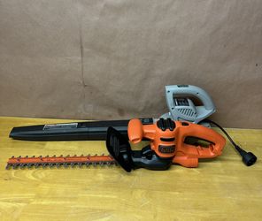 Sun Joe Corded Blower 6Amp Motor 155MPH air speed + Black & Decker 17in 3.2 Amp Corded Hedge Trimmer