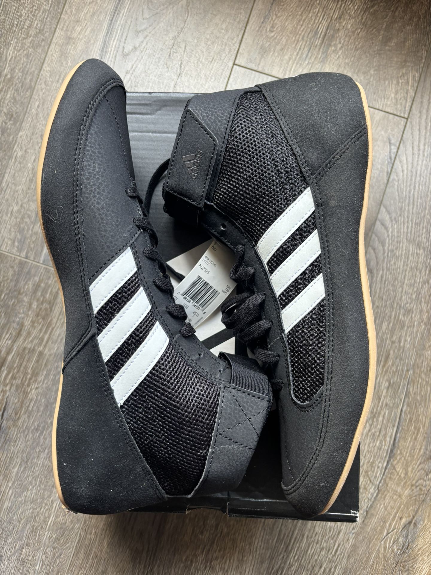 Adidas HVC Wrestling Shoes Black Mens Size 11