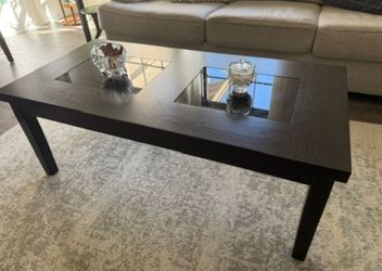 Coffee table and 2 side tables