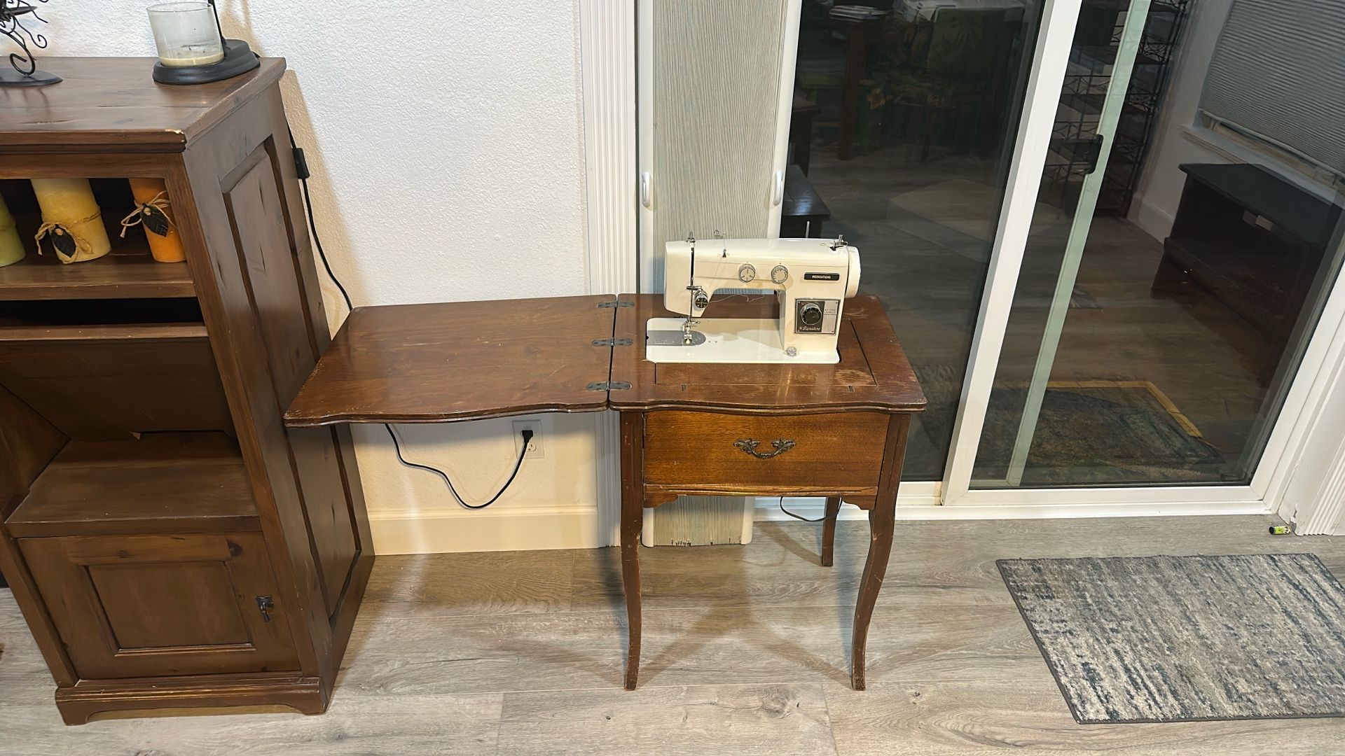 Vintage Folding Sewing Machine Table