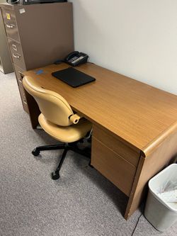 Brown desk