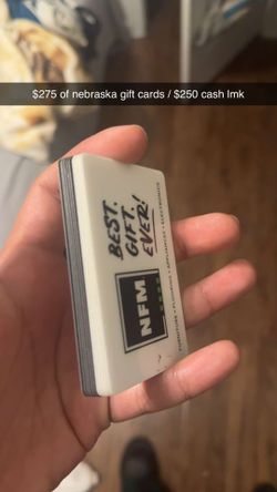 NEBRASKA FURNITURE GIFT CARDS ($275 Worth)