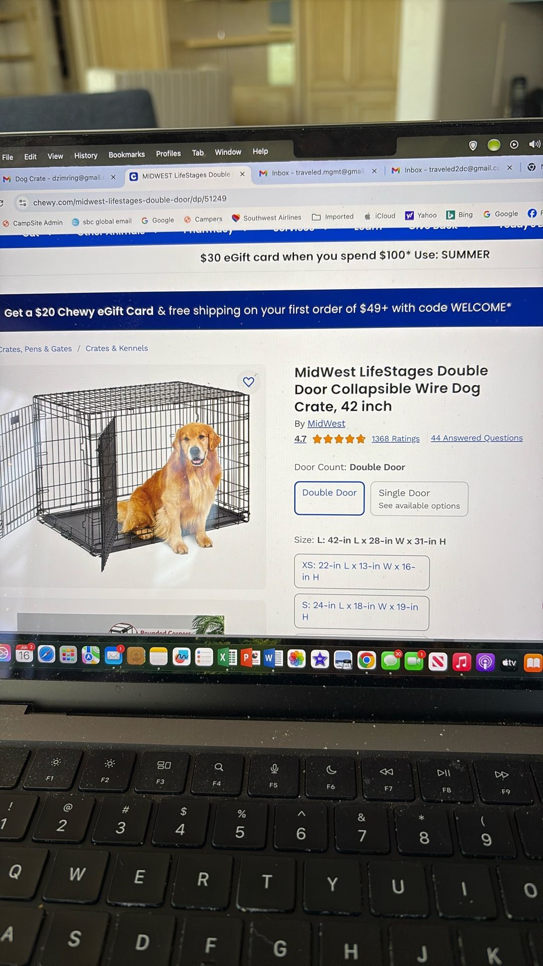 Dog Crate Never Used