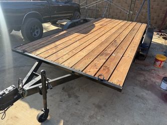 Flat bed trailer 15x84in