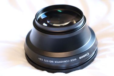 Canon wide converter wd 0.8x lens for canon xha1s camcorder