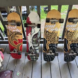 4 Brand New Skate boards