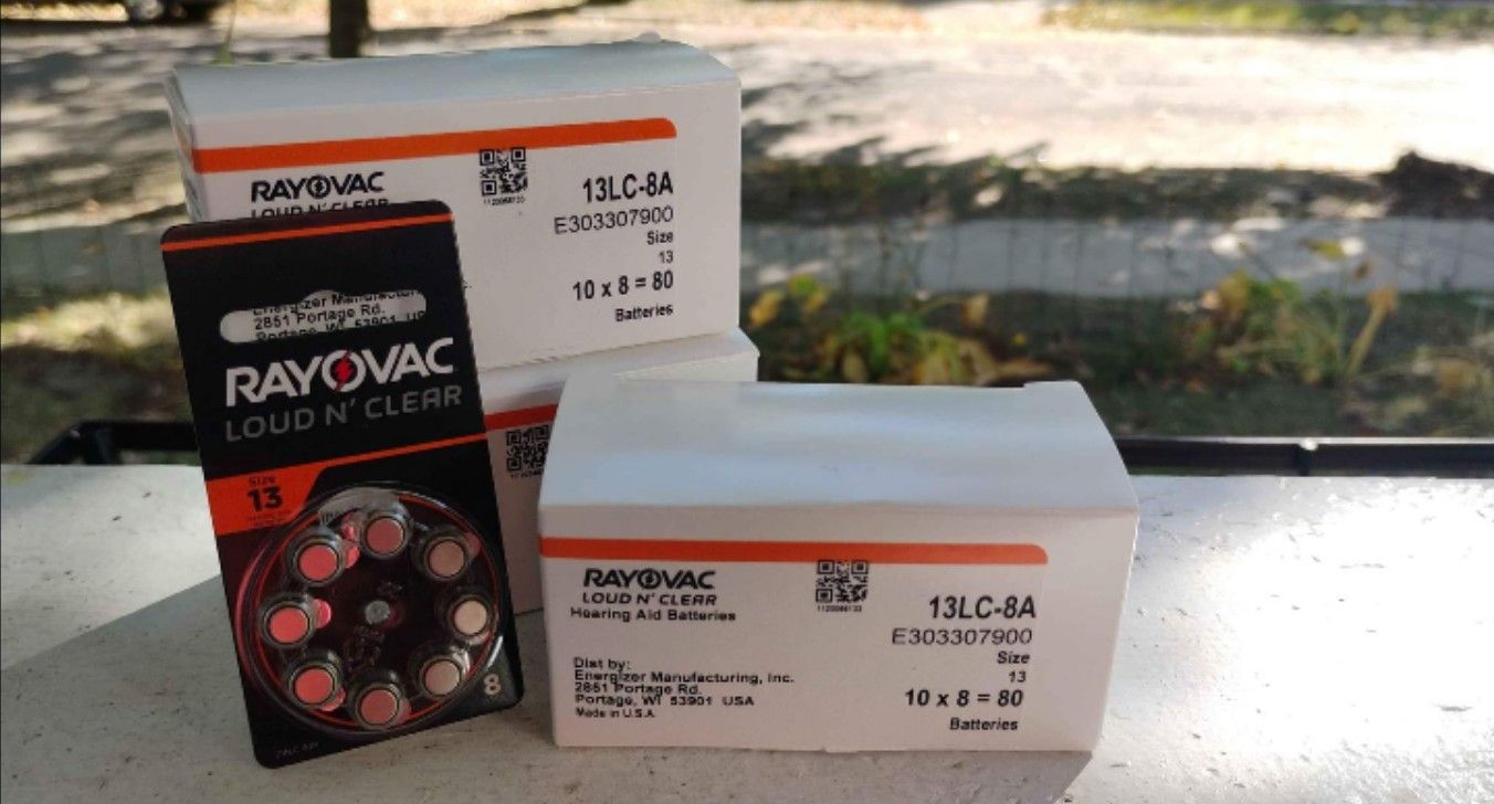 Rayovac New Loud N' Clear 13LC-8A Hearing Aid Battery 3 Bxs W/ 10 Pks Each 2026/2025