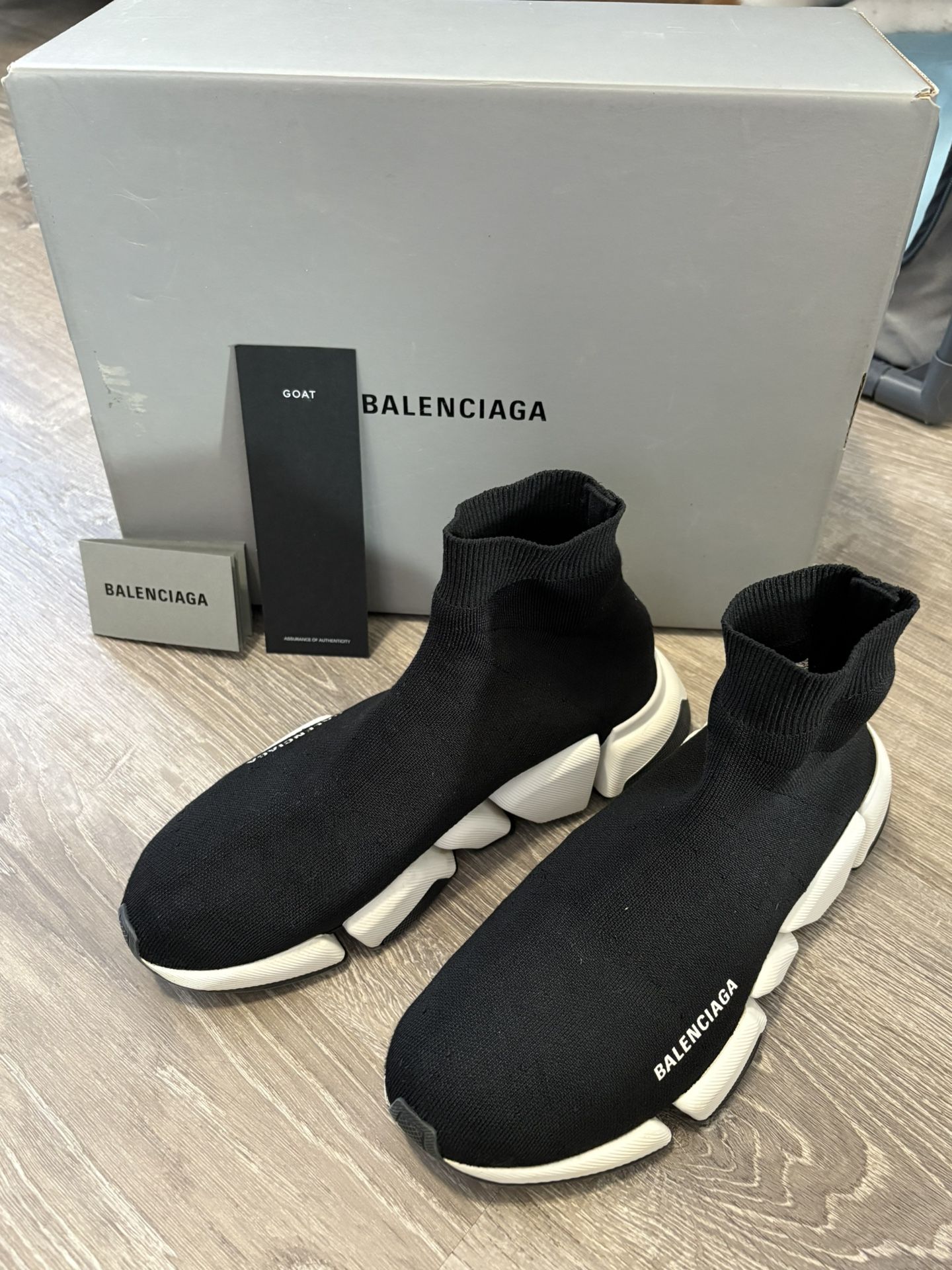 Balenciaga Speed Trainer 2.0 Black/White – Size 40 (US 7) w/ Box & GOAT Auth