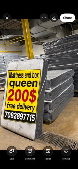 Huge sale for Mattress And Box Twin size #mattress and box 150.$ full 190$ Queen 200$ king 290$. free delivery free set up 708….289…7715… cash or Zell