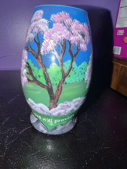 Hand painted vase