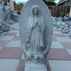 New Virgin Of Guadalupe Made Out Of Cement Perfect Gift 🎁 