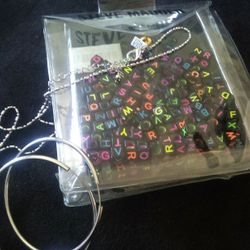 Letters Earrings
