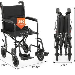 New Folding Wheelchair 
